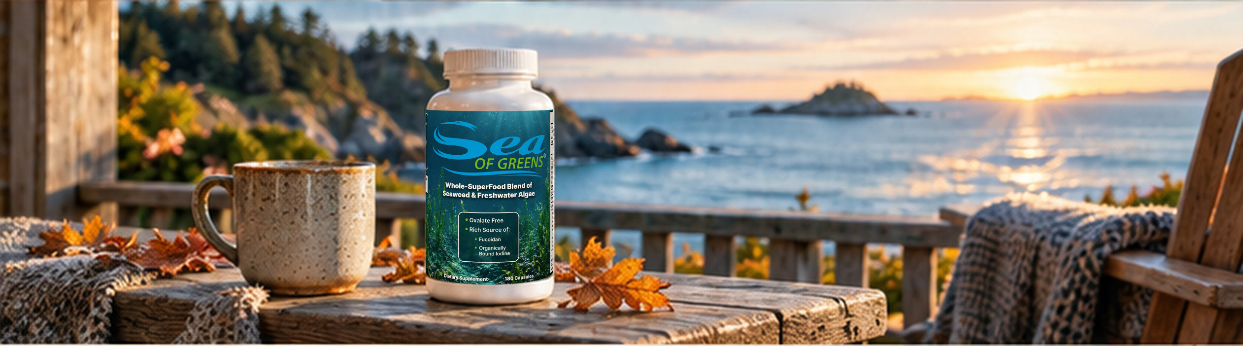 Sea of Greens on a coastal autumn porch